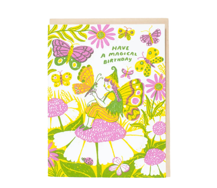 Magical Birthday Fairy Card by Phoebe Wahl