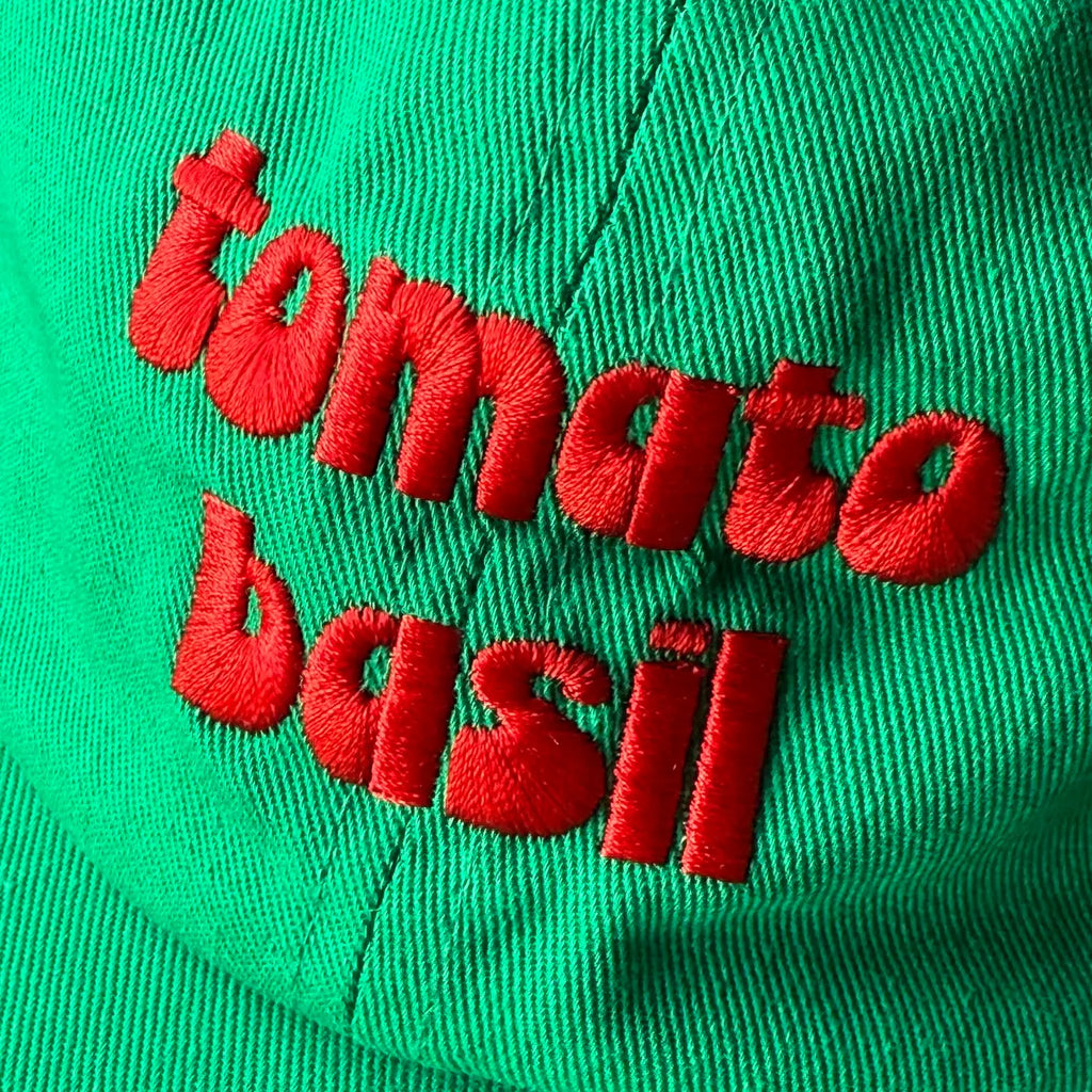 Tomato Basil Foodie Adult Dad Hat  by The Silver Spider