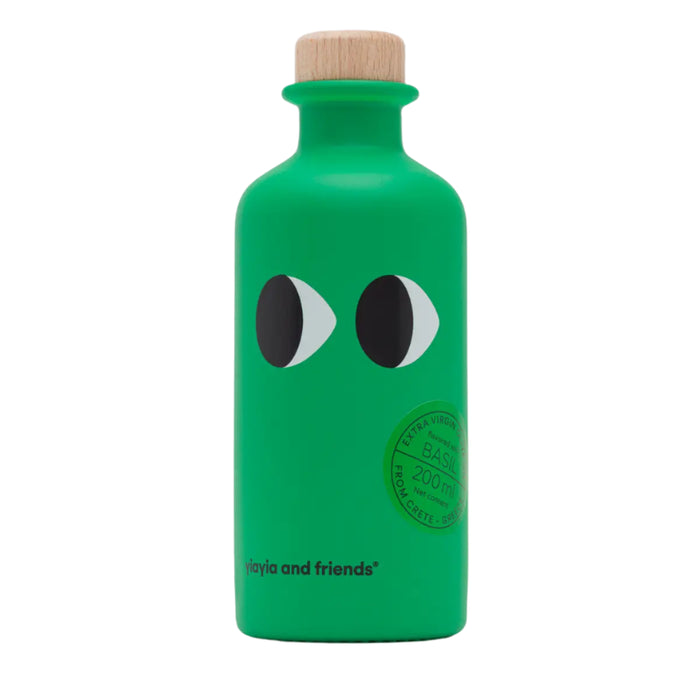 Extra Virgin Olive Oil with Basil by Yiayia and Friends