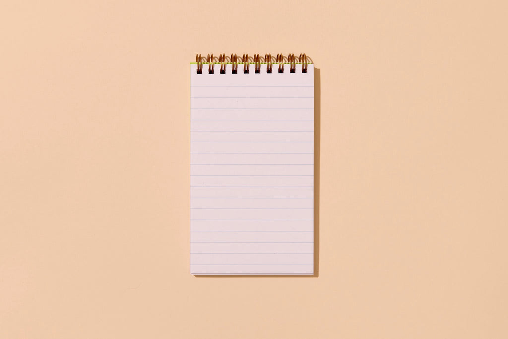Hearts Letterpress Spiral Pocket Size Notebook by And Here We Are