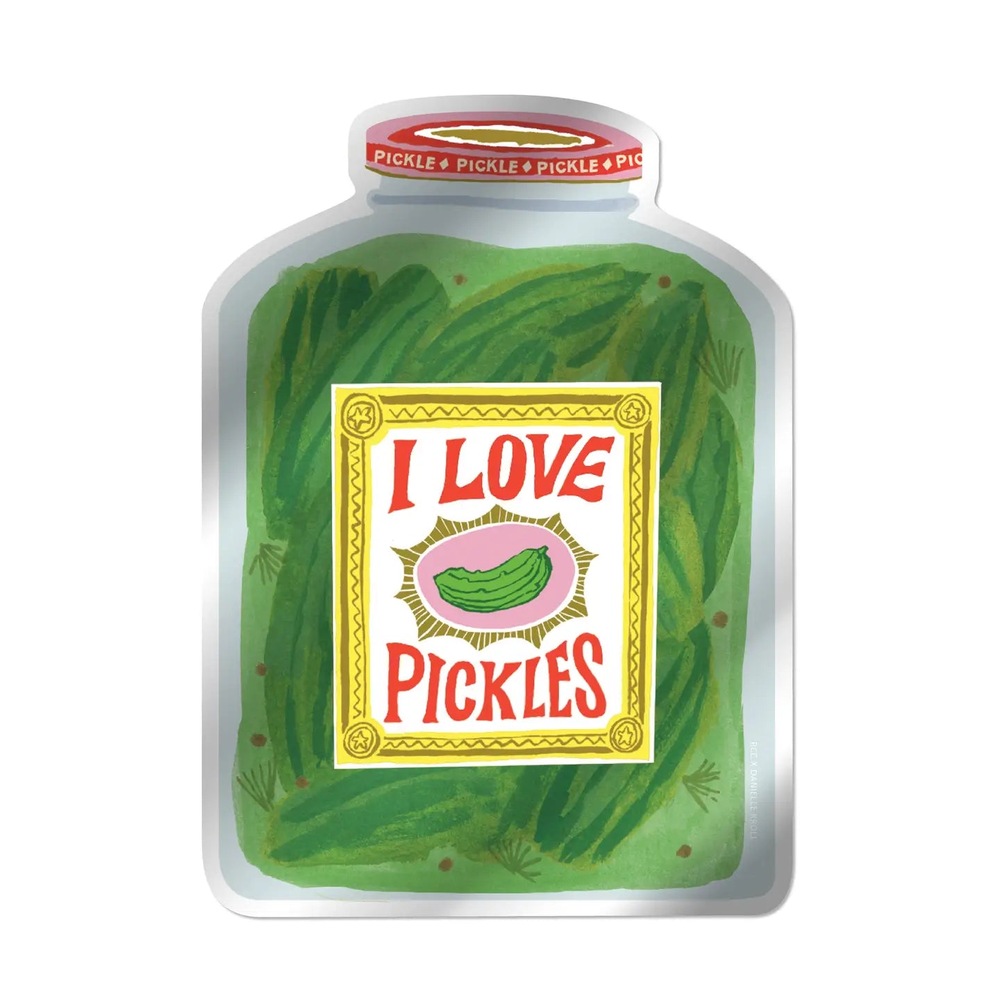 I Love Pickles Sticker