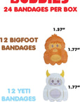 Bigfoot and Yeti Bandages by Boo Boo Buddies