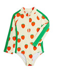 Strawberries AOP UV Swimsuit by Mini Rodini
