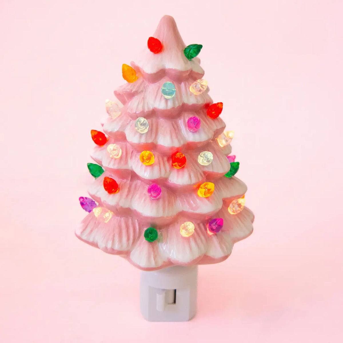 Vintage Tree Night Light - Pink