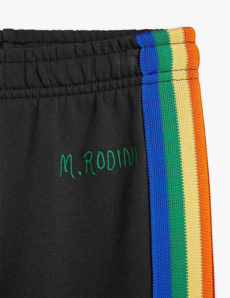 Rainbow Stripe Sweatpants by Mini Rodini