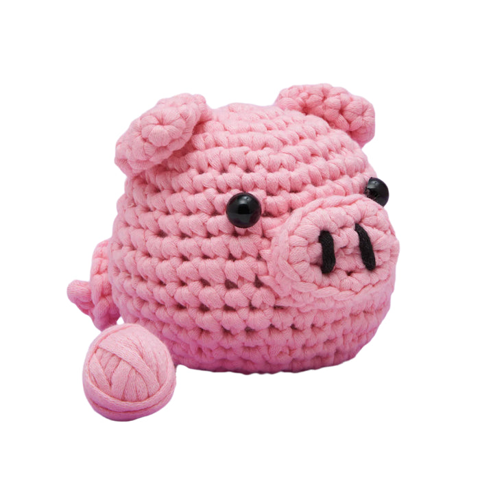 Bacon The Pig Beginner Crochet Kit by The Woobles