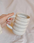 Tall Wavy Mugs by Pepper Stone Ceramics