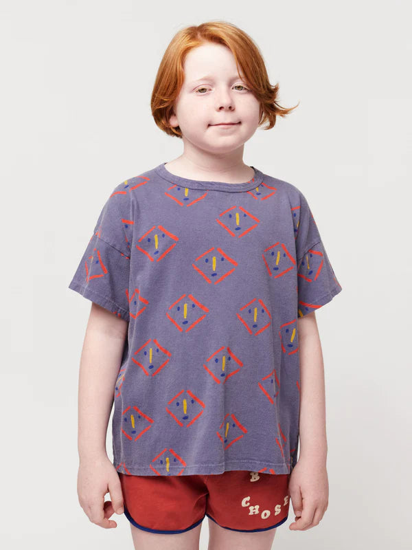 Masks All Over Tee by Bobo Choses