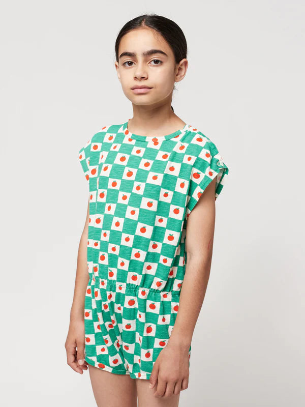 Tomato All Over Playsuit by Bobo Choses