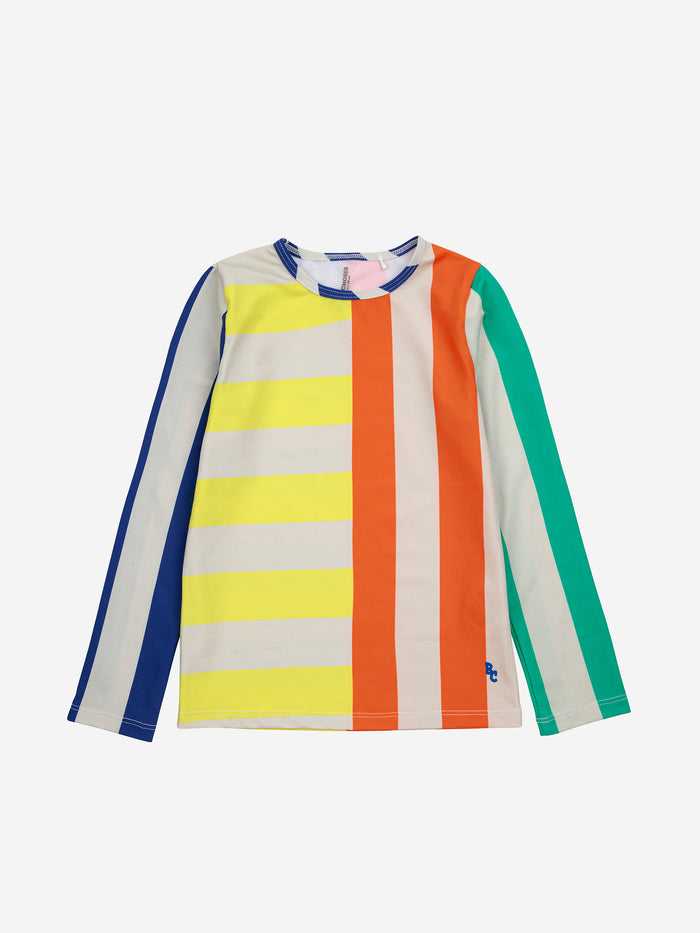 Multicolor Stripes Swim Tee by Bobo Choses