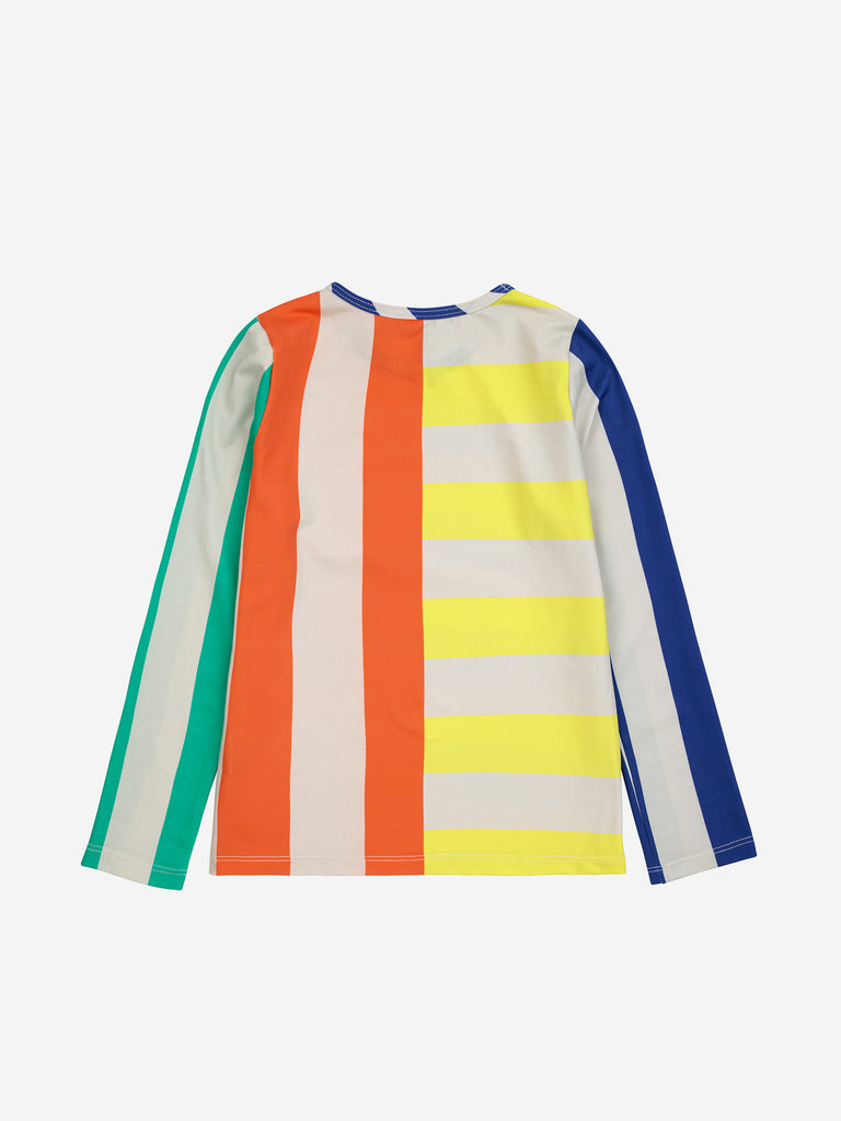 Multicolor Stripes Swim Tee by Bobo Choses