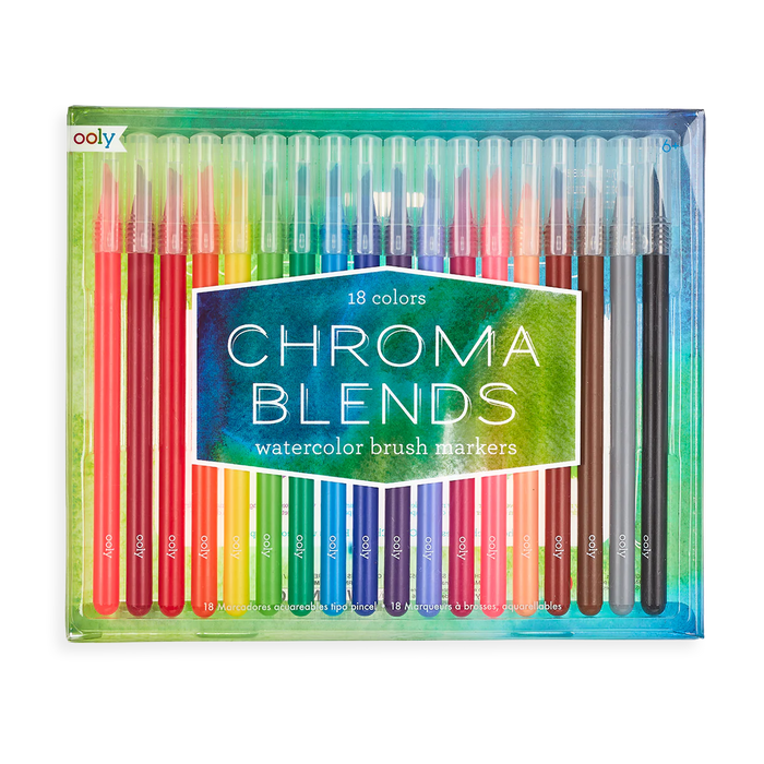 Chroma Blends Watercolor Brush Markers by Ooly