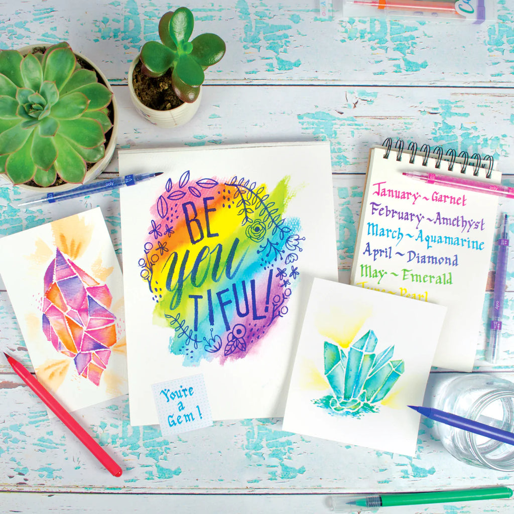 Chroma Blends Watercolor Brush Markers by Ooly