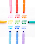 Confetti Stamp Double-Ended Markers by Ooly