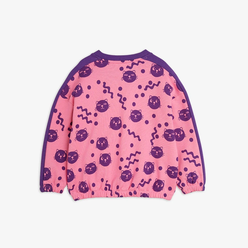 SALE Squiggly Cats Sweatshirt-Pink by Mini Rodini