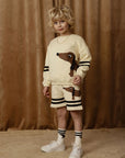 SALE Dog Stripes Sweatshorts by Mini Rodini