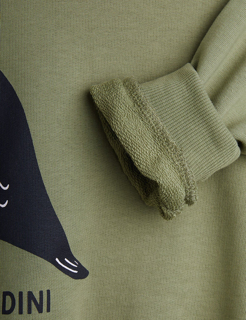 Green Blackbird Sweatshirt by Mini Rodini