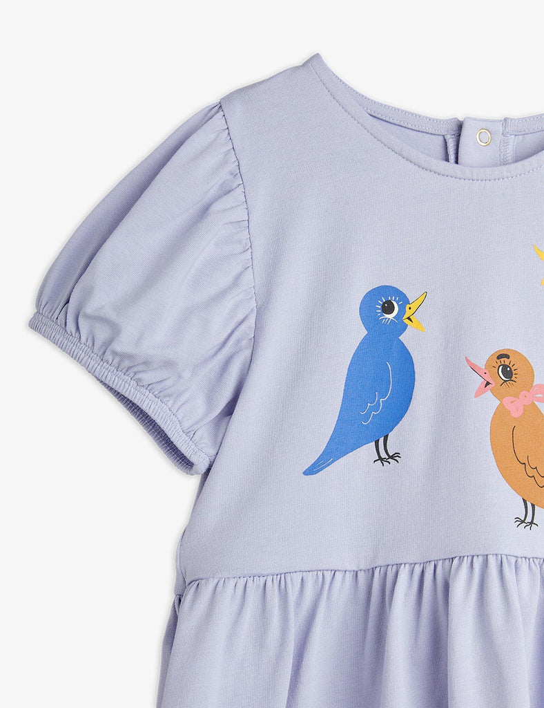 Purple Birds Dress by Mini Rodini