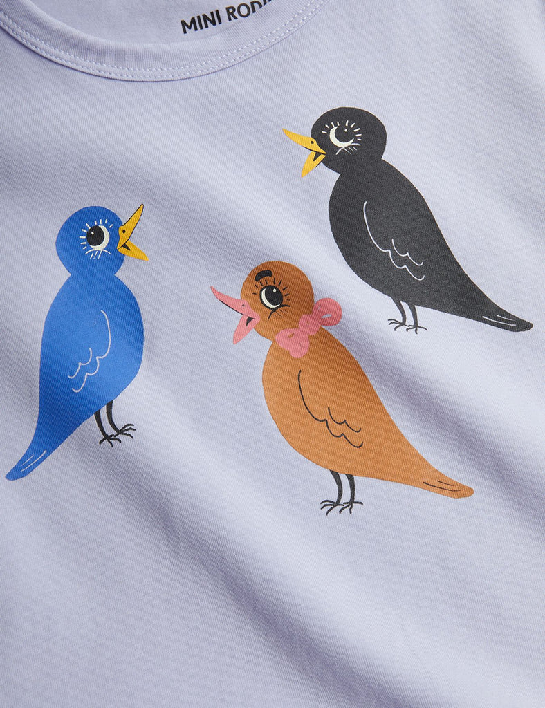 Purple Birds Dress by Mini Rodini
