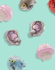 Micro Fish Hair Claw Clip Set