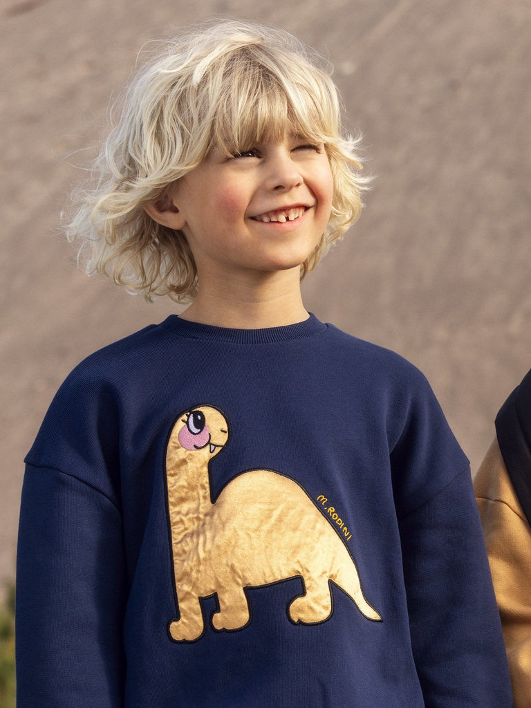 Dino Application Sweatshirt by Mini Rodini