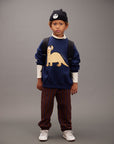 Dino Application Sweatshirt by Mini Rodini