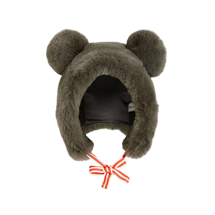Faux Fur Ear Hat by Mini Rodini