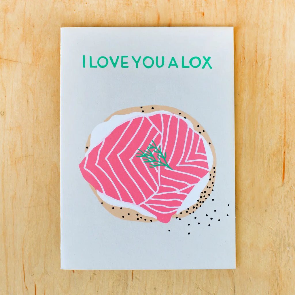 I Love You A Lox Greeting Card by Alphabet Studios