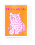 Slay Gurl Risograph Card by Yellow Owl Workshop