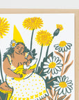 Dandelion Baby & Gnome Card by Phoebe Wahl