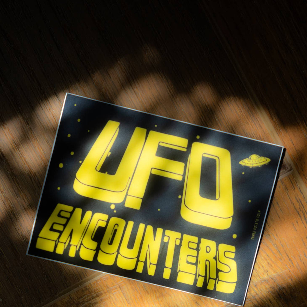 UFO Encounters Sticker by Three Potato Four
