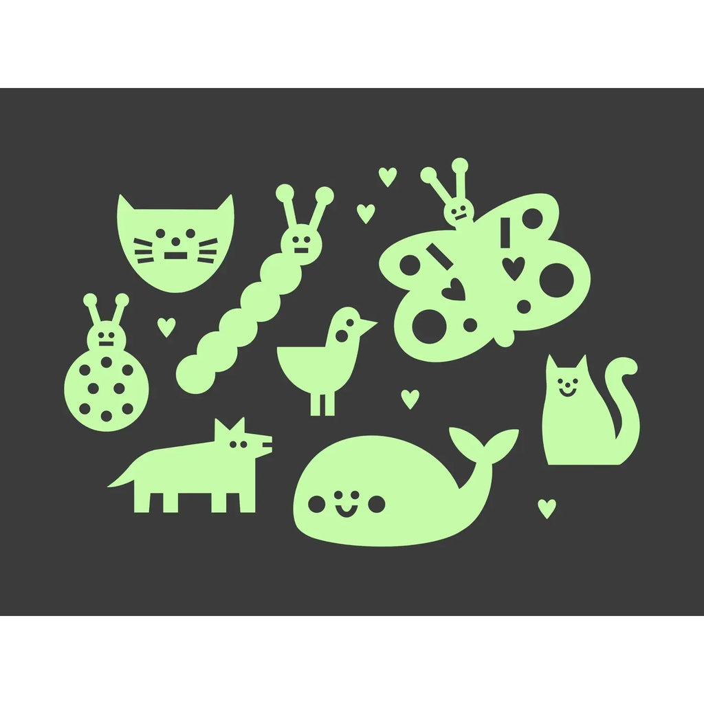 Animal Friends Glow in the Dark Stickers by Gloplay