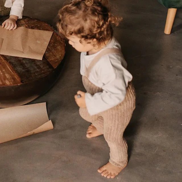 Teddy Footless Tights Peanut Blend