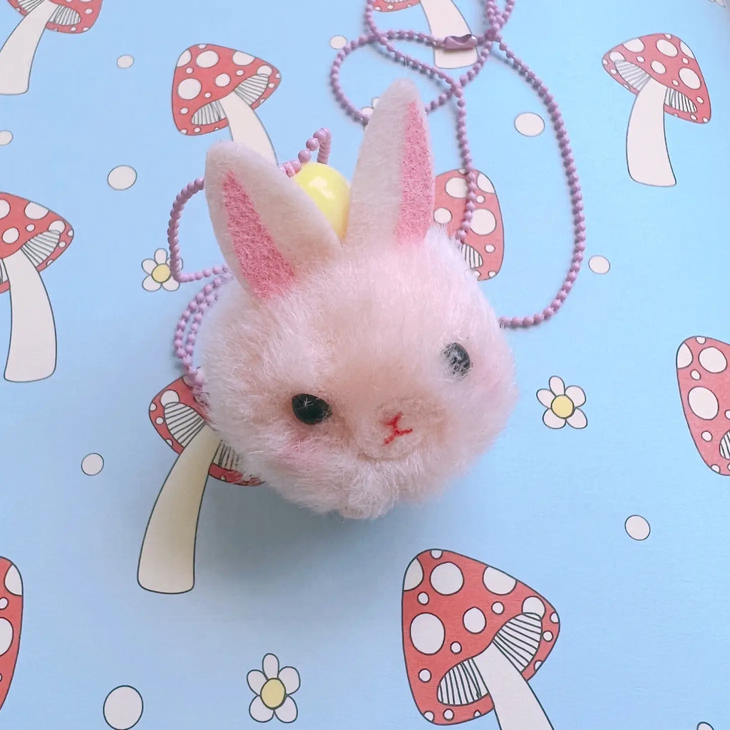 PomPom Bunny Necklace by Pop Cutie