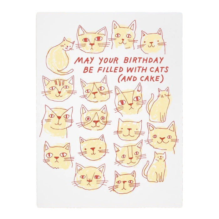 Cats and Cake Birthday Card by The Good Twin