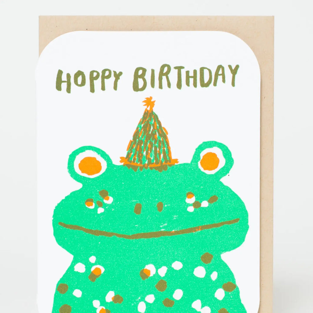 Hoppy Birthday Frog Card by Egg Press