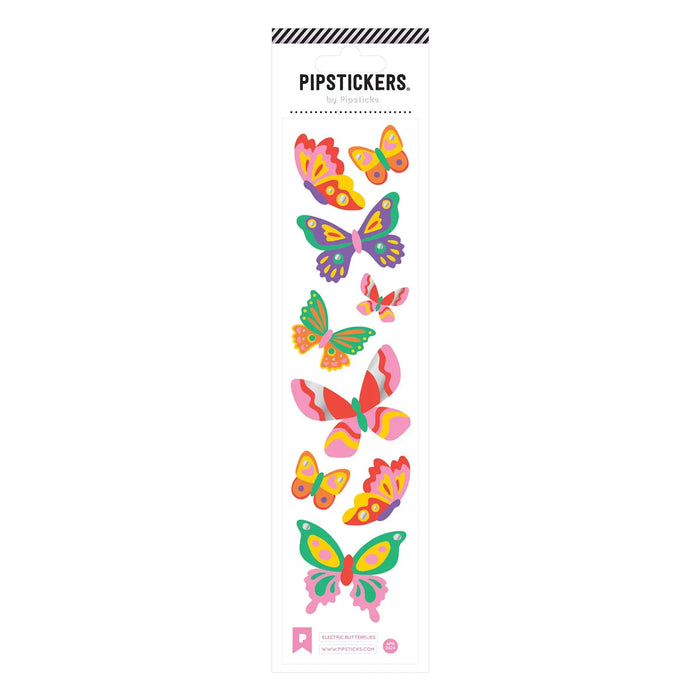Electric Butterflies Sticker Sheet by Pipsticks
