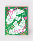 Peace & Love Doves Holiday Card by HELLO!LUCKY