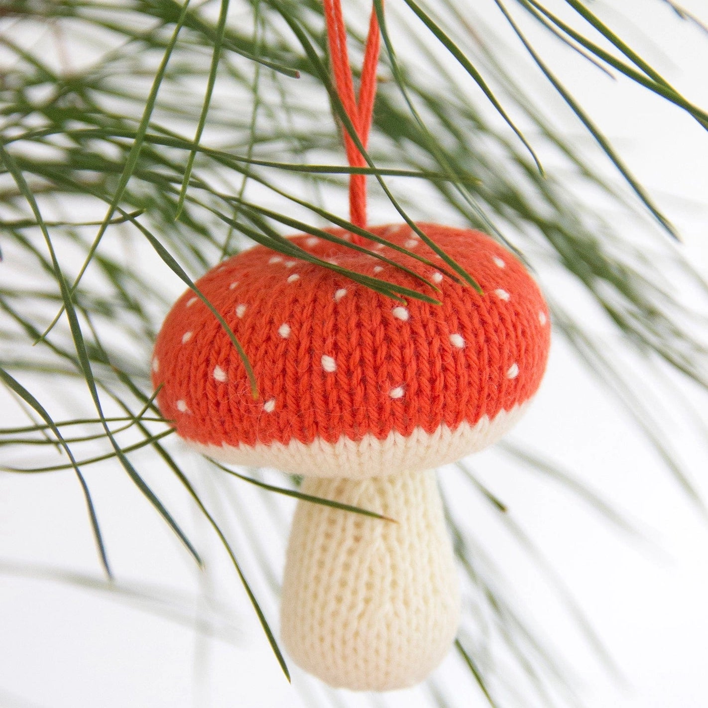 Mushroom Holiday Ornaments Set