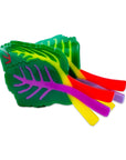 Rainbow Chard Hair Claw by Jenny Lemons