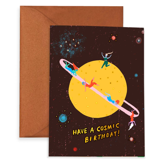 That Cosmic Feeling Birthday Card by Carolyn Suzuki