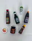 Wooden Asian Sauces Toy Set
