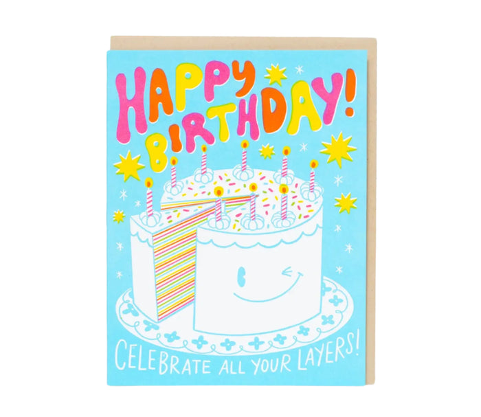 Cake Layers Birthday Card by Egg Press