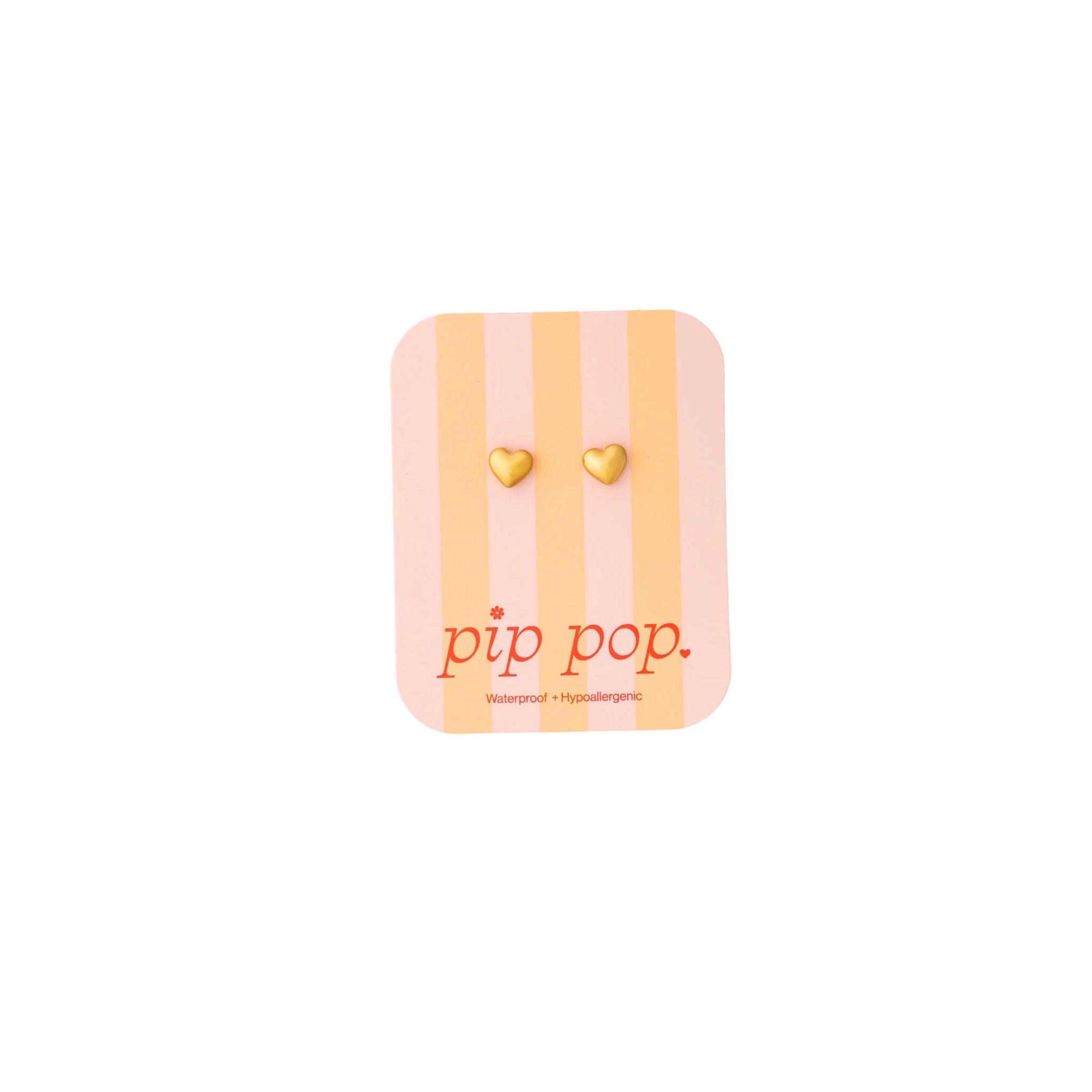 Bubble Heart Stud Earrings
