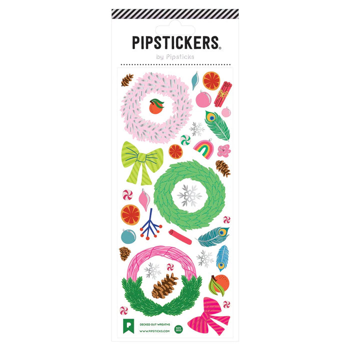 Decked Out Wreaths Stickers by Pipsticks