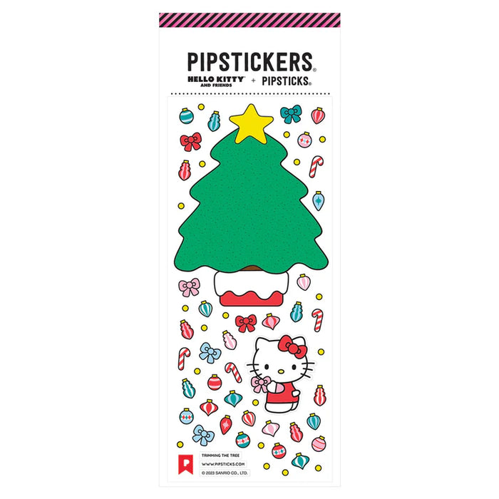 Hello Kitty Trimming the Tree Stickers by Pipsticks