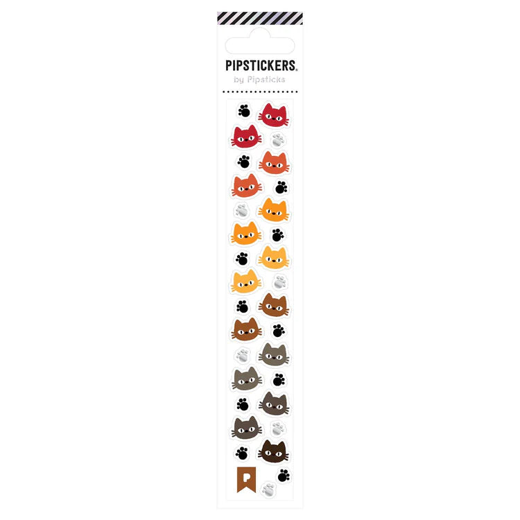 Feline Faces Stickers by Pipsticks