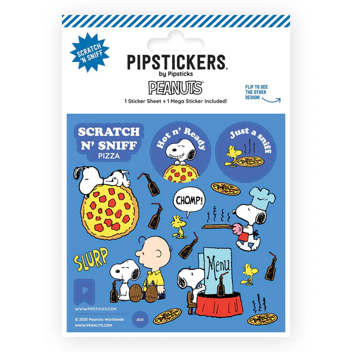 Peanuts Hot Pizza Scratch 'n Sniff Stickers by Pipsticks