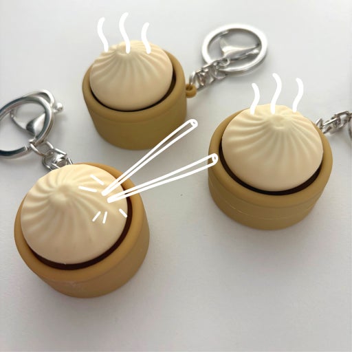 Dumpling Clicker Keychain