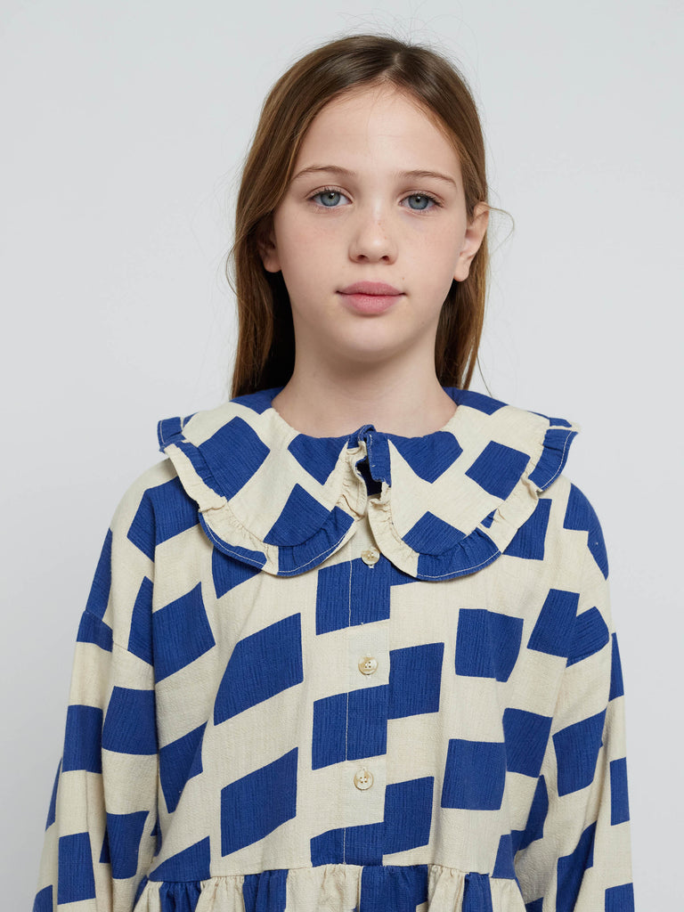 SALE Checker All Over Woven Dress by Bobo Choses